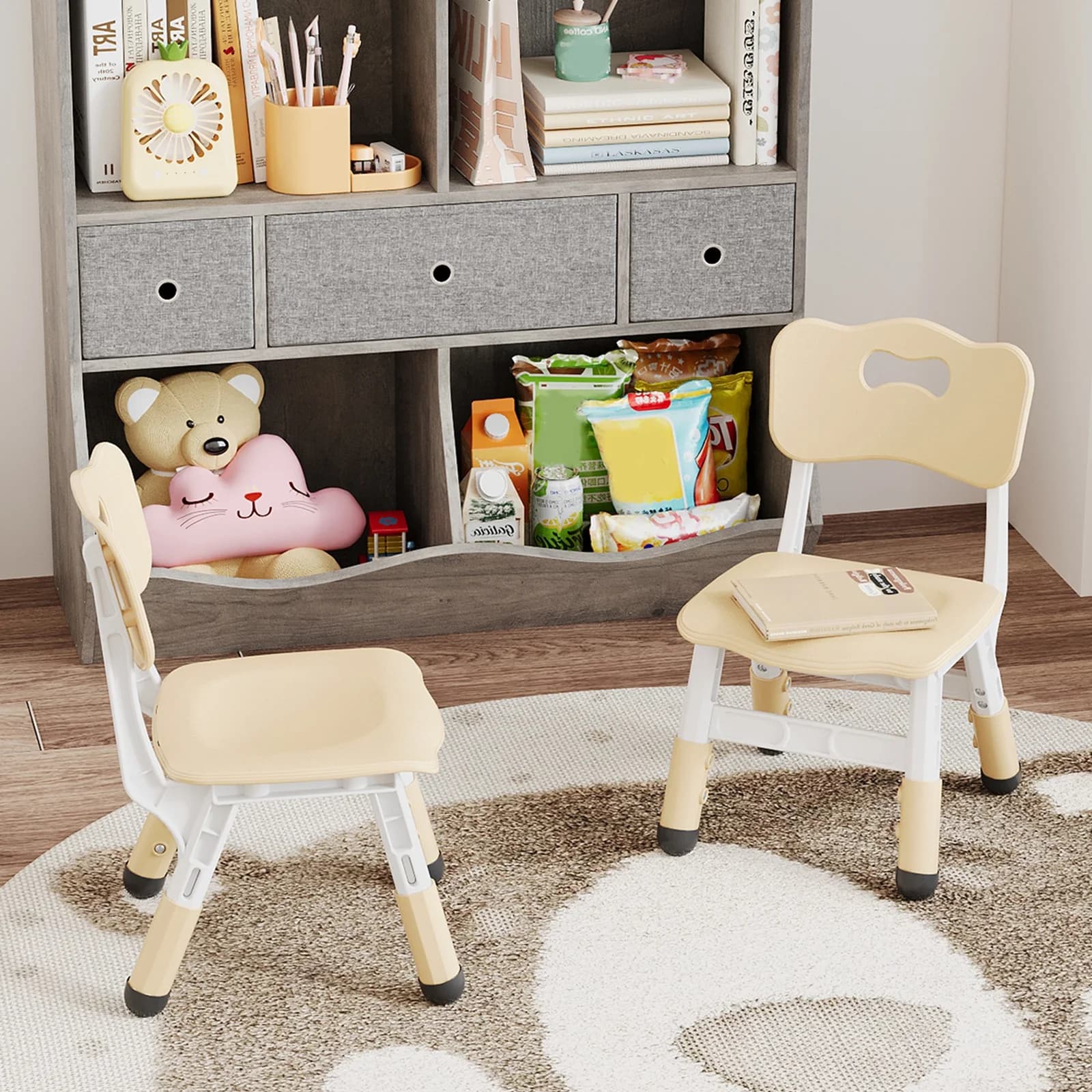 Duo de chaises beige douce